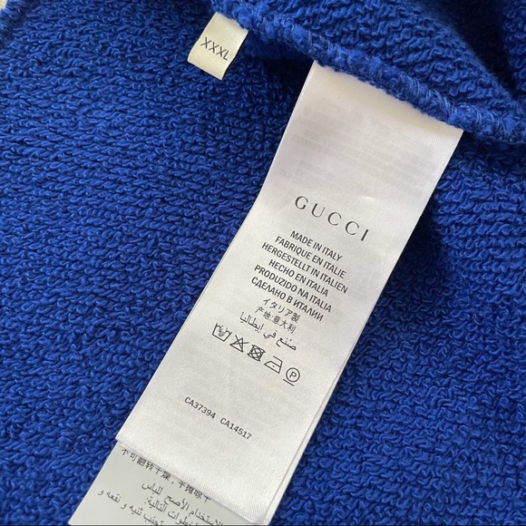 NWT GUCCI Sweatshirt Heavy Cotton Jersey XXXL - Picture 14 of 14